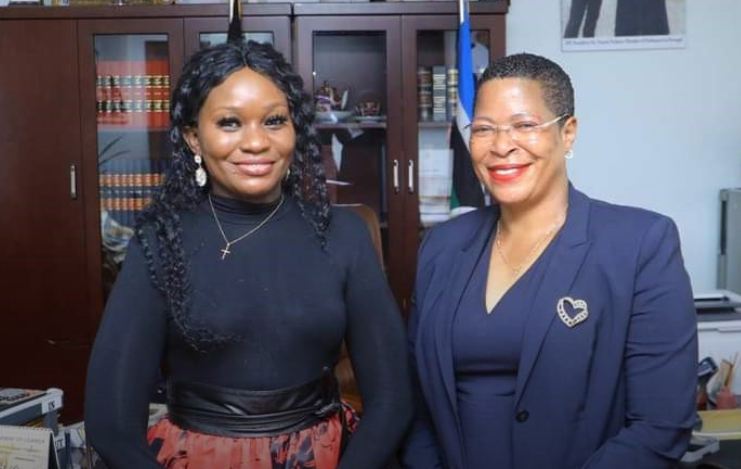 Jackie Chandiru talks to the Speaker of Parliament about her experience with drug addiction